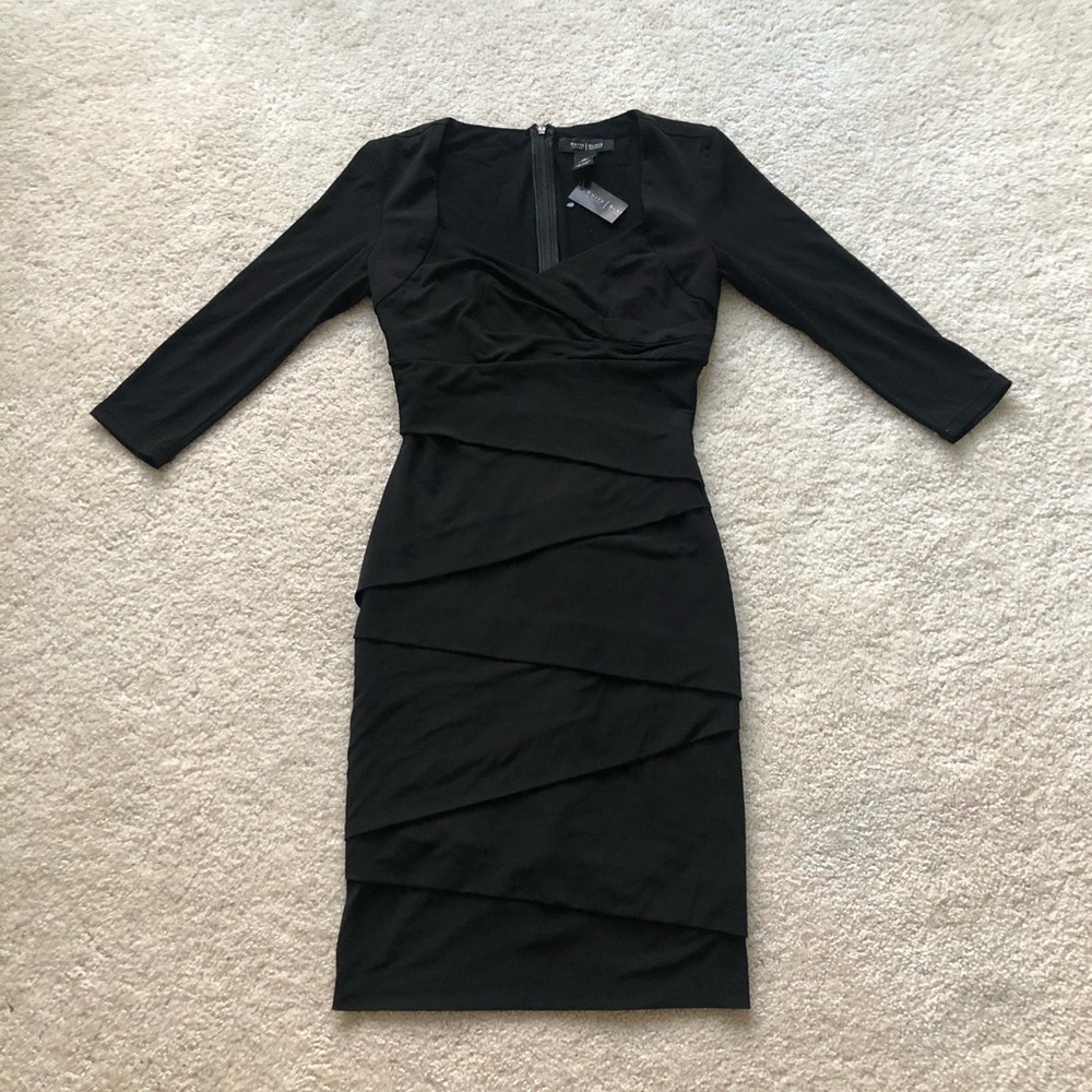 Tight black dress